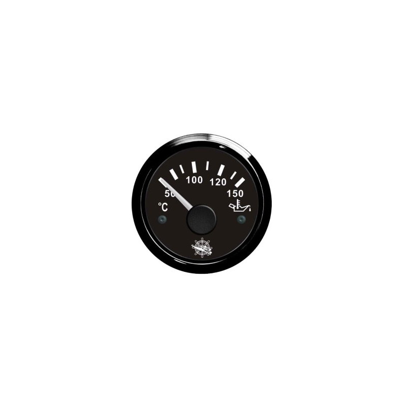 Osculati oil temperature gauge 50/150° black/black