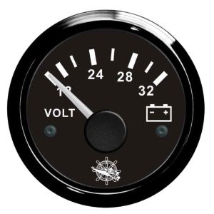 Osculati voltmeter 18/32V black/black