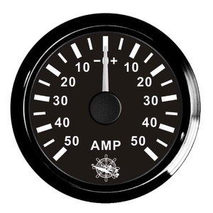 Osculati ammeter w/shunt 50 A black/black