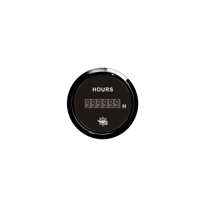 Osculati digital hour counter black/black