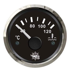 Osculati water temperature gauge 40/120° black/glossy