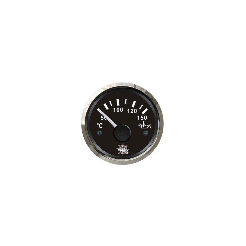Osculati oil temperature gauge 50/150° black/glossy