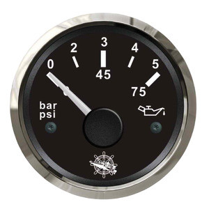 Osculati oil pressure indicator 0/5 bar black/glossy