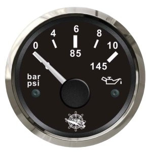 Osculati oil pressure indicator 0/10 bar black/glossy
