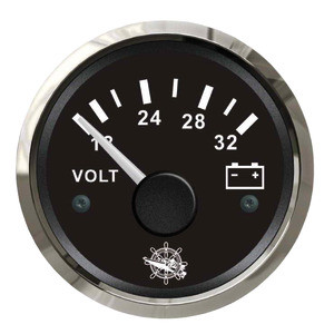 Osculati voltmeter 18/32V black/glossy