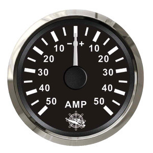 Osculati ammeter w/shunt 50A black/glossy