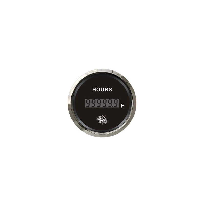 Osculati digital hour counter black/glossy