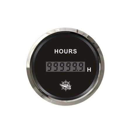 Osculati digital hour counter black/glossy