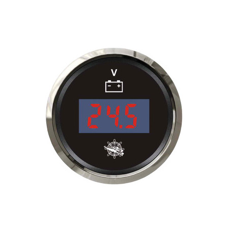 Osculati digital voltmeter 8/32V black/glossy