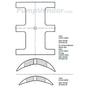 Jabsco 23341-0001 cam brass 120 full