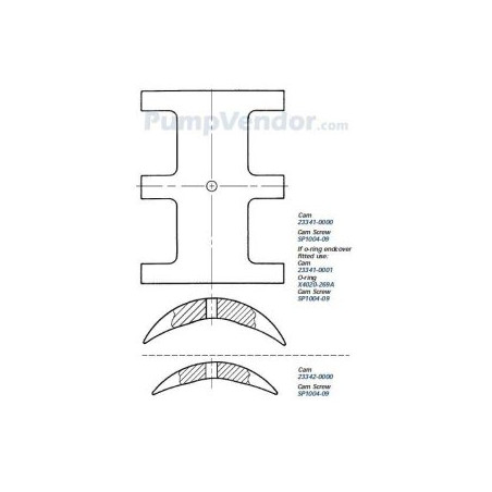 Jabsco 23341-0001 cam brass 120 full