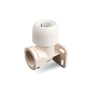 Hep2O Wall Plate Elbow White 22x3/4