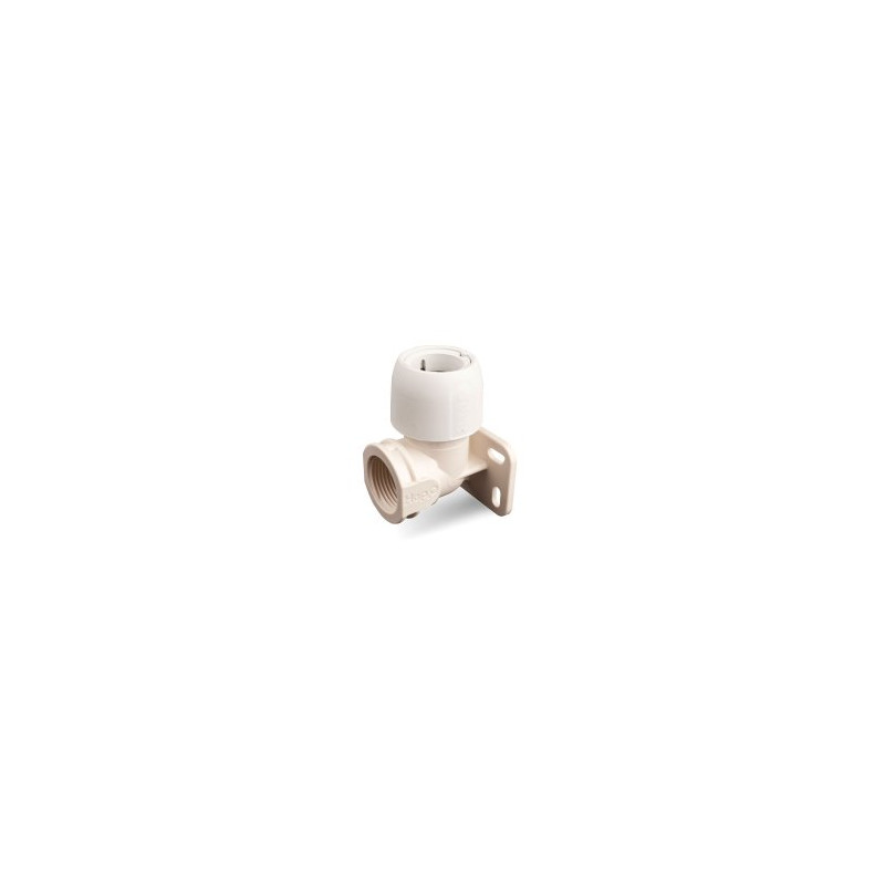 Hep2O Wall Plate Elbow White 22x3/4