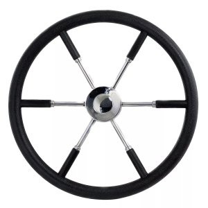 Ultraflex stuurwiel 70cm PU met RVS spak