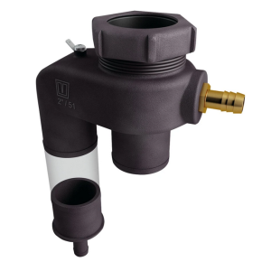 Vetus Brandstof-overloop type FSA, voor dekdop en vulslang Ø 51 mm, ontluchting Ø 16 mm