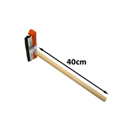 Raamtrekker+ gummi  met lange steel