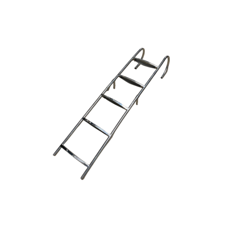 Boottrap 5 treden klapbaar RVS304