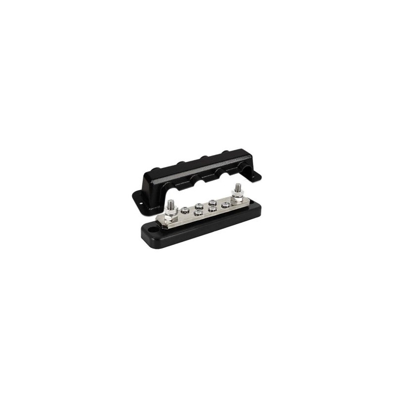 Busbar 250A 2P with 6 screws + cover
