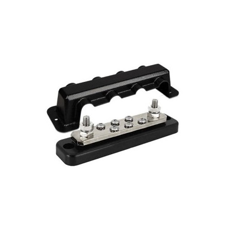 Busbar 250A 2P with 6 screws + cover