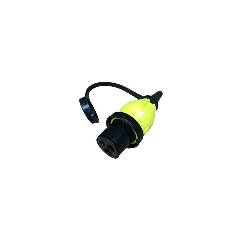 Stekker 16A/250Vac (2p/3w) voor stroomaansluiting 16A