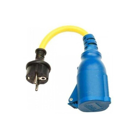 Adaptersnoer 16A/250V-Schuko stekker/CEE koppeling