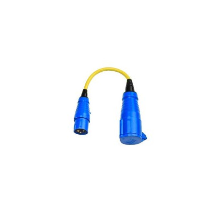 Adaptersnoer 16A/250V-CEE stekker/Schuko koppeling