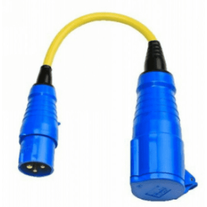 Adapterkabel 16A naar 32A/250V-CEE-stekker 16A/CEE-koppeling 32A