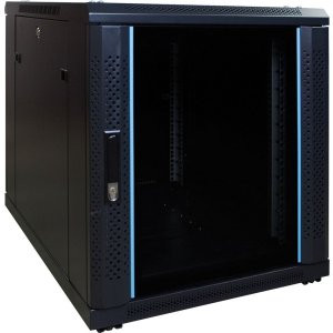 12U mini serverkast met glazen deur