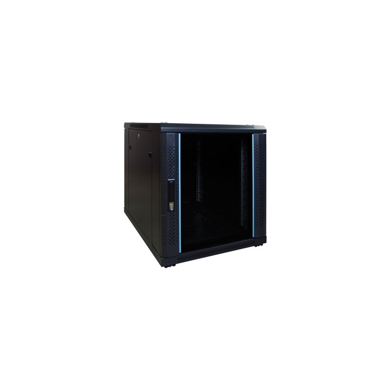 12U mini serverkast met glazen deur