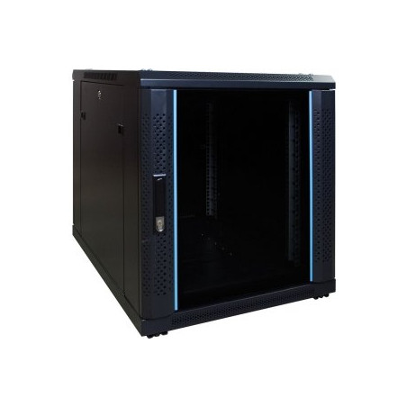 12U mini serverkast met glazen deur