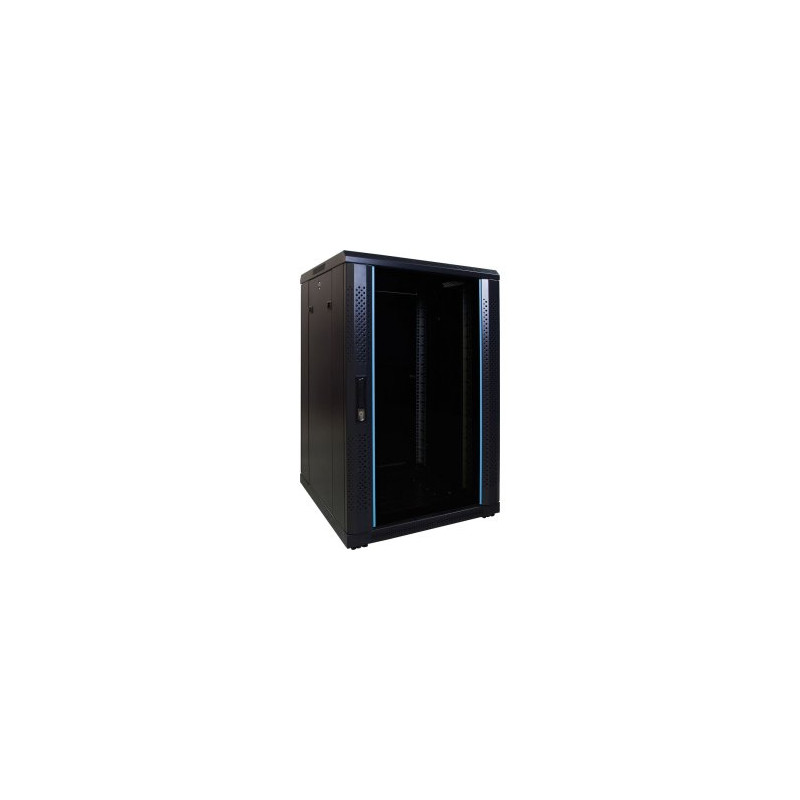 18U serverkast met glazen deur