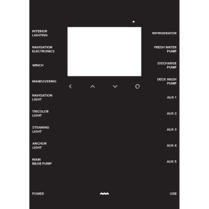 Nereide 2 bedieningspaneel - zeilboot klein