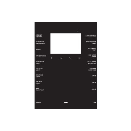 Nereide 2 bedieningspaneel - zeilboot groot