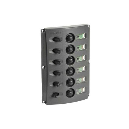 Schakelpaneel met dubbele LEDs