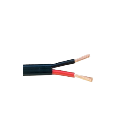 Autokabel plat (rood/zwart)