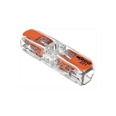 Wago doorverbindingsklemmen met hendel