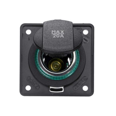 Wandcontactdoos voor grote penstekker met deksel