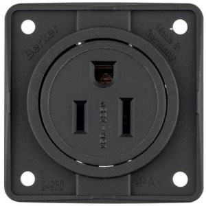 Berker contactdoos Amerikaans systeem zwart ul/csa integro