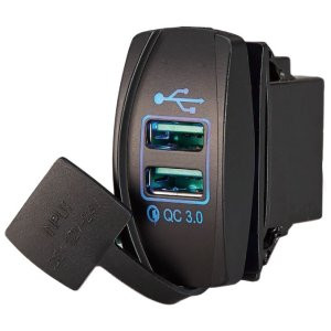 USB-A + USB-A Quick Charge 18W+18W plug