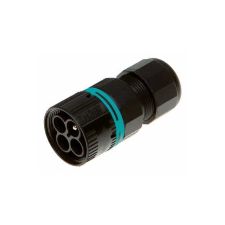 Dekstekker 2/3/4 polig met opbouwflens IP67