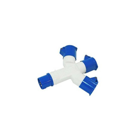 CEE 3-weg splitter 16A