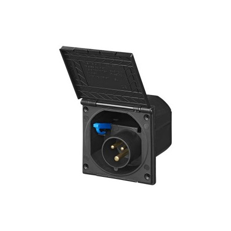 Invoerdoos inbouw zwart