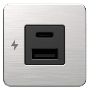 SCANSTRUT Double USB-A + USB-C Tile