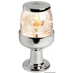 Ankerlicht RVS groot op voet (Bay15D)