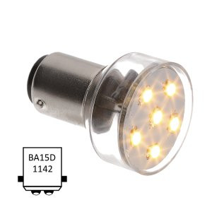 NauticLed Ba15D-R06-WW