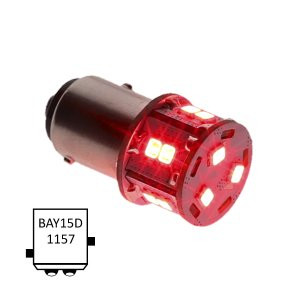 NauticLed Bay15D-T13-RED