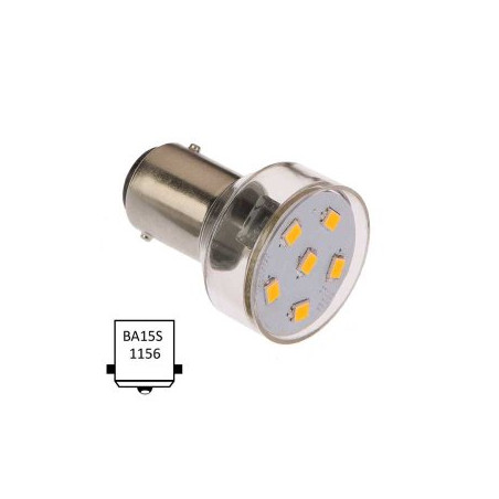 NauticLed Ba15S-R06-WW