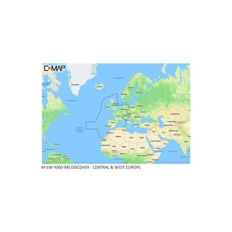 C-MAP DISCOVER - Central, West Europe Continental