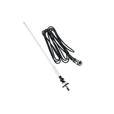 LTC FM - rubber antenne wit