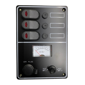 Schakelpaneel 3-voudig met meter